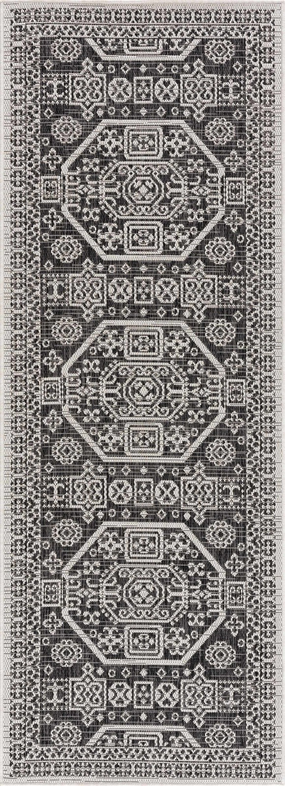 Kingscliff Black&White Outdoor Rug - Clearance