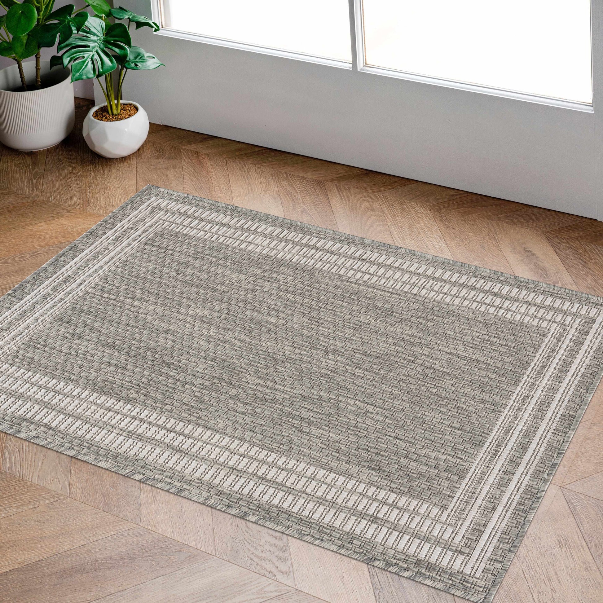 Burradoo Bordered Beige Rug