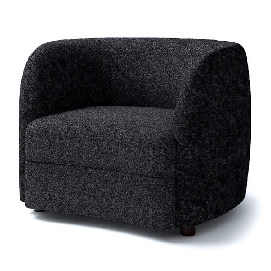 FOA Versoix Contemporary Kidney-Style Seat Accent Chair - Black