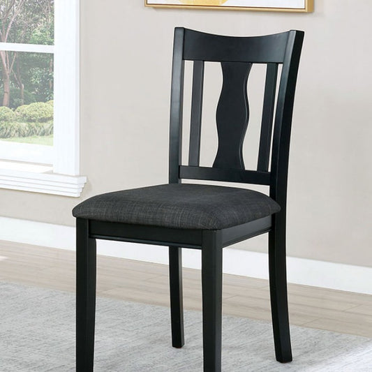 FOA Carbey Transitional Fiddle Back Design Dining Side Chair