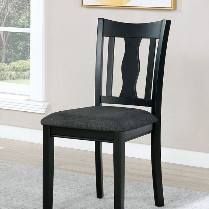 FOA Carbey Transitional 5-Piece Fiddle Back Design Dining Set