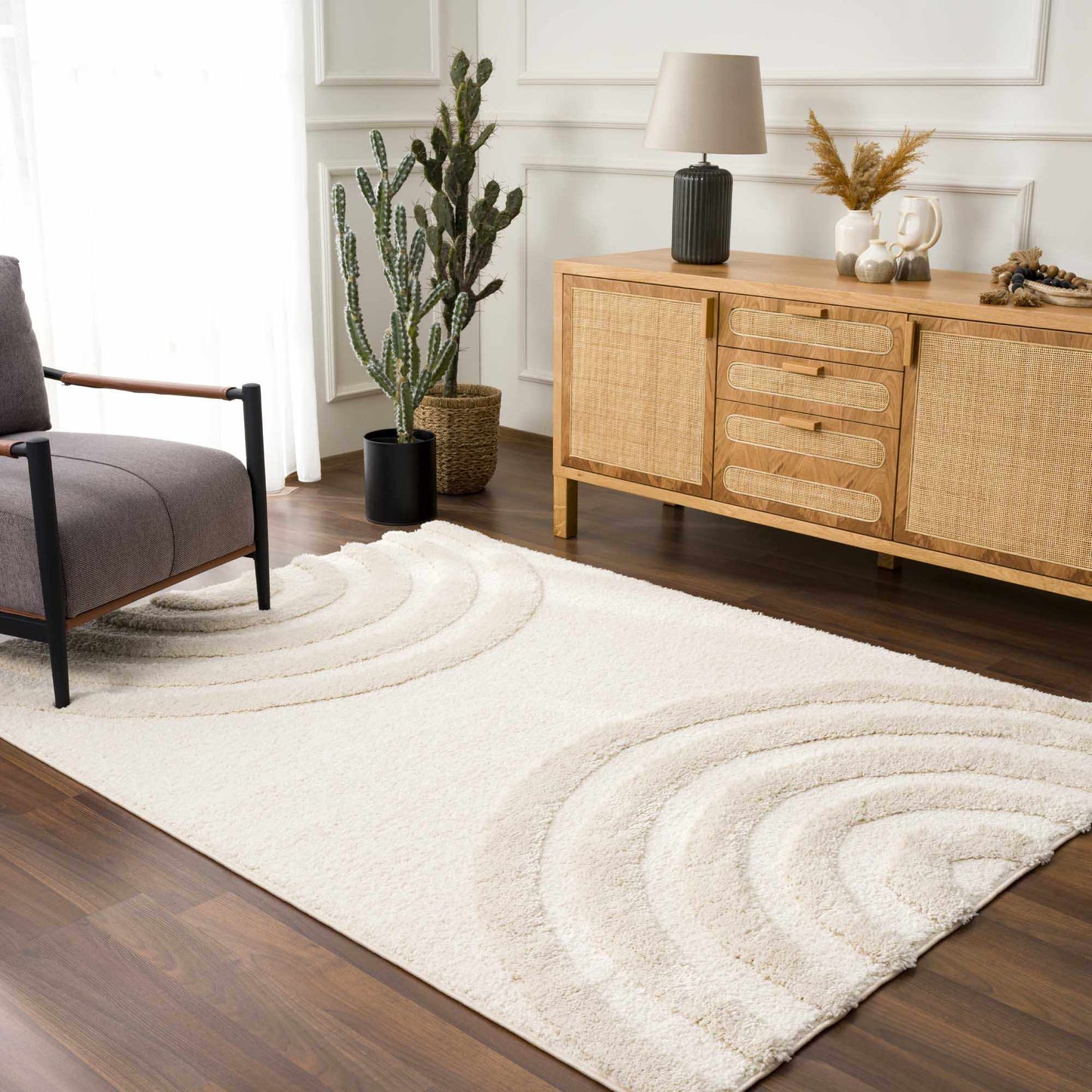 Connerton Beige High-Low Area Rug - Limited Edition