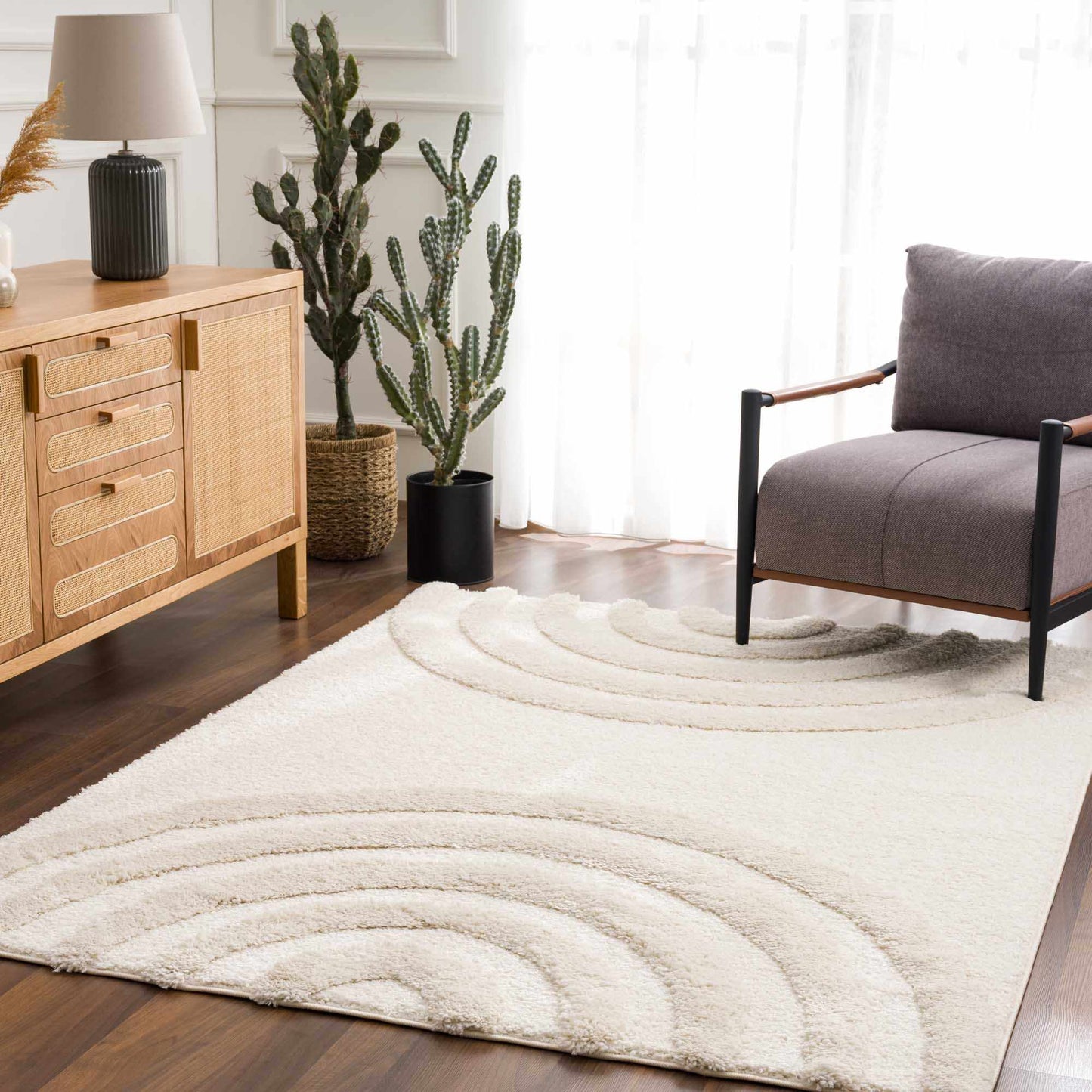 Connerton Beige High-Low Area Rug - Limited Edition