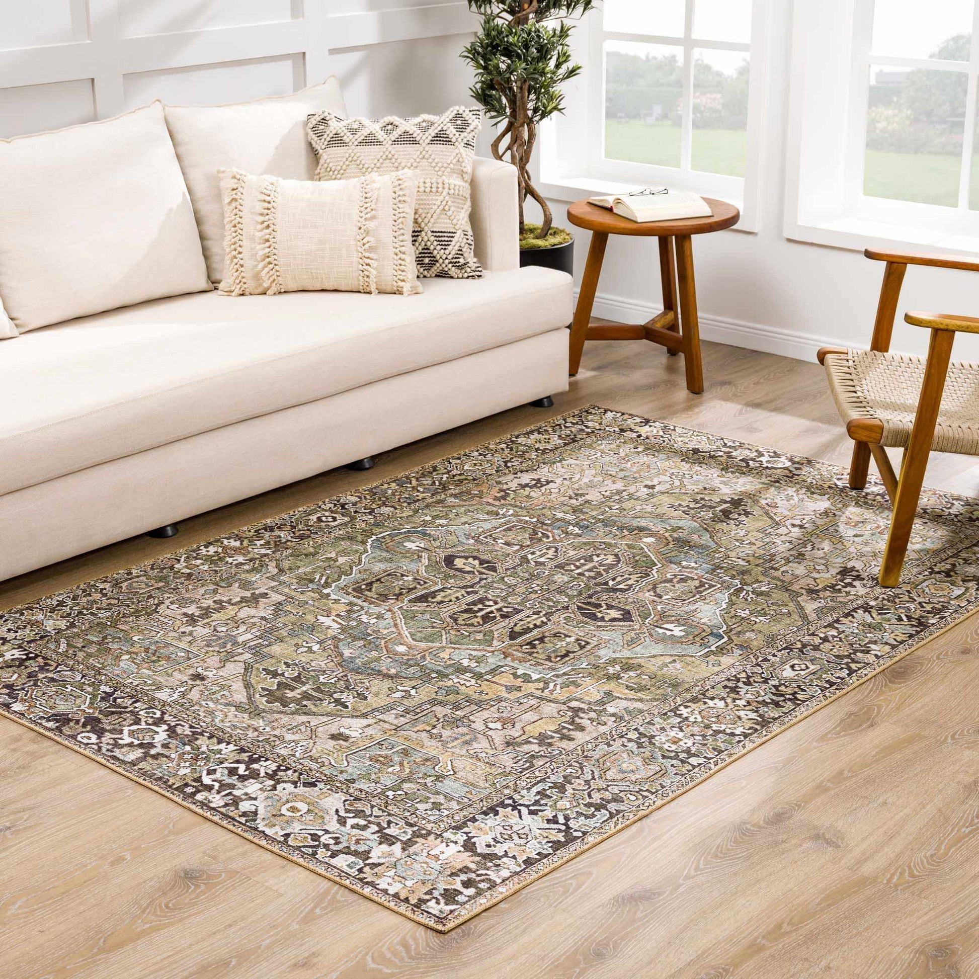 Neyland Sage Green Area Rug