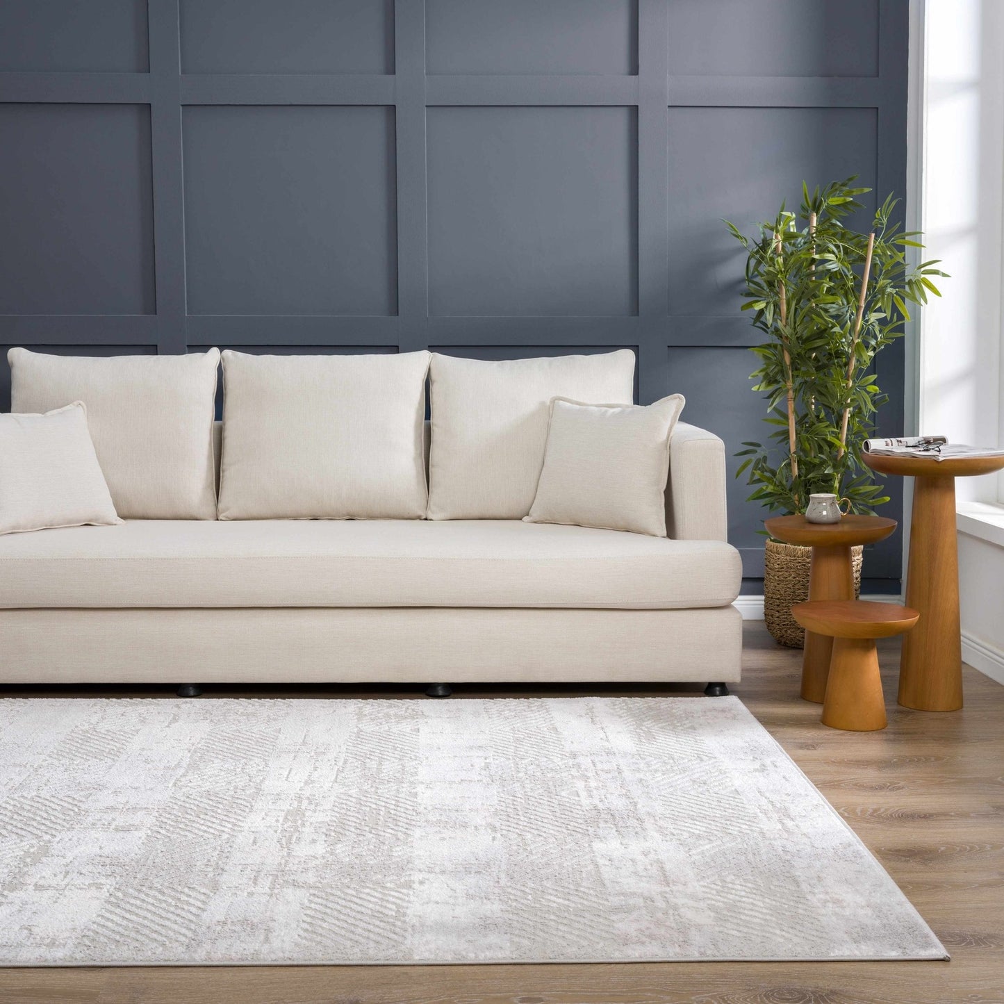 Bucky Textured Cream Rug - Limited Edition