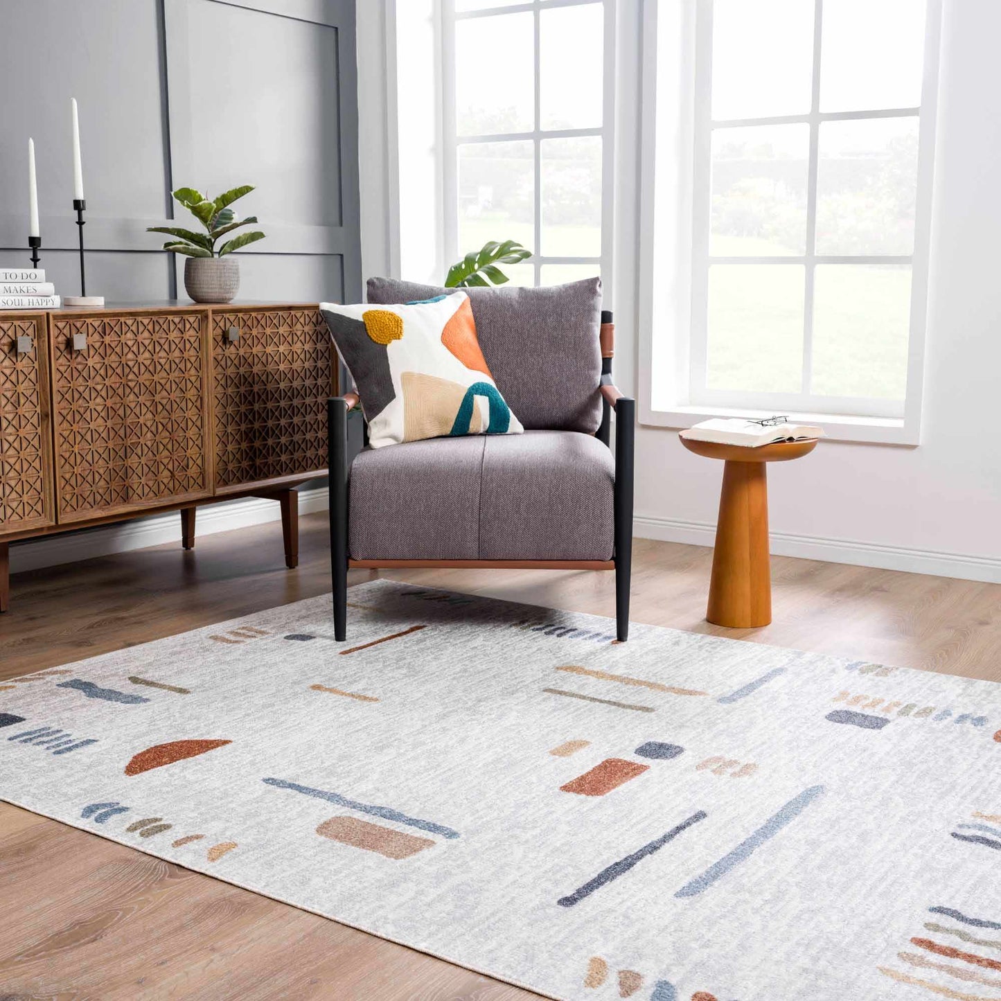 Arnon Washable Area Rug