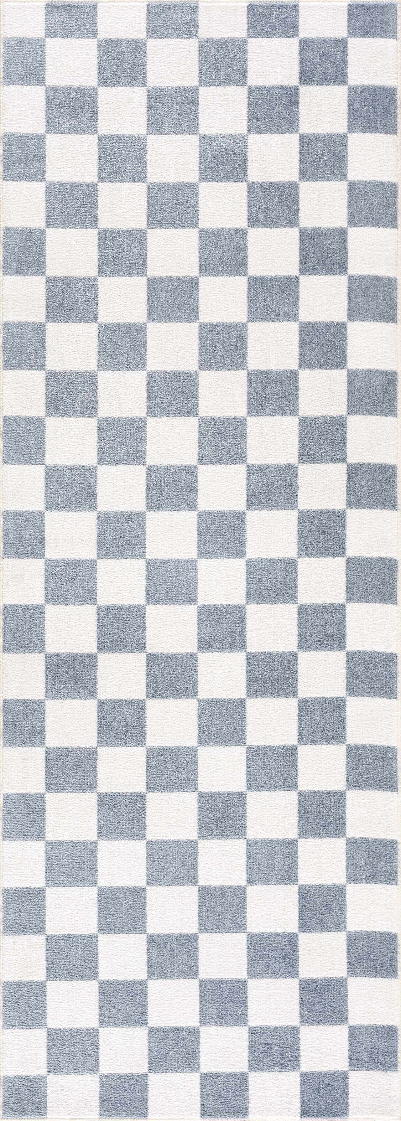 Brone Checkered Washable Area Rug