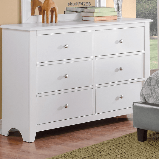 Poundex Classic & Luxury Style Dresser - White