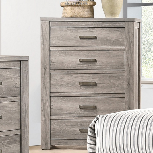 Poundex Modern Minimalist Look 5 Drawer Chest - F5449