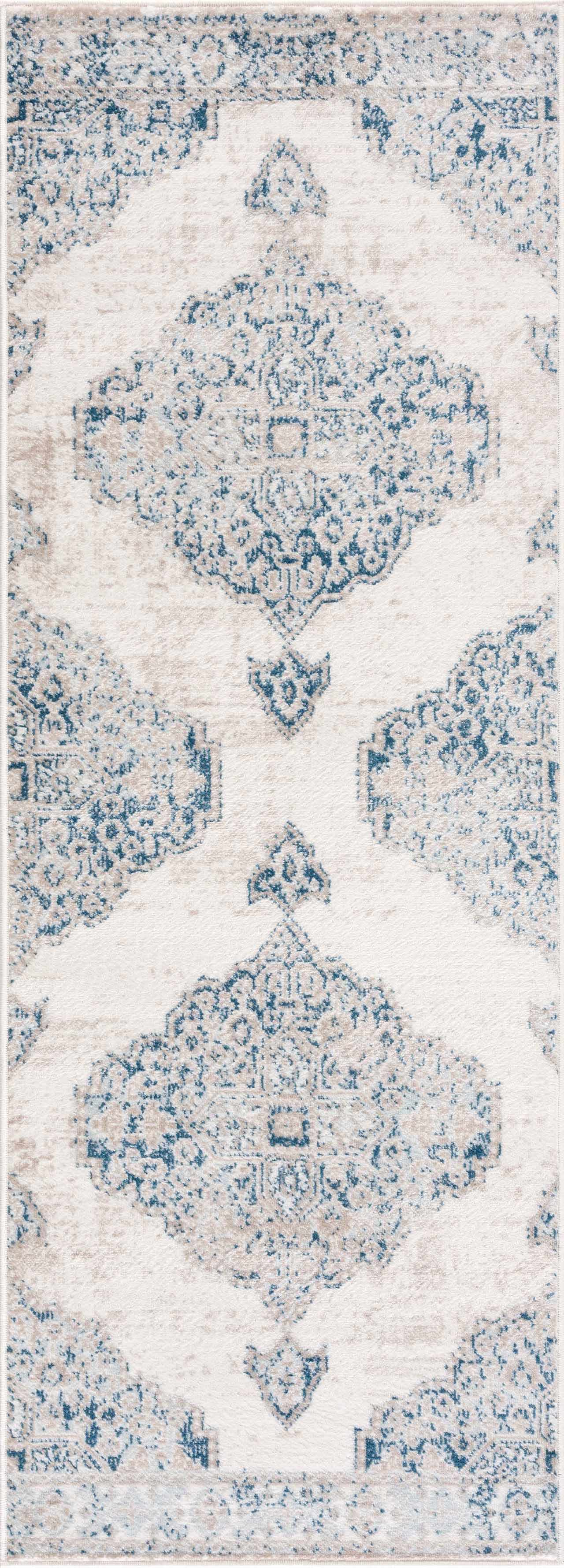 Amir Blue Medallion Area Rug