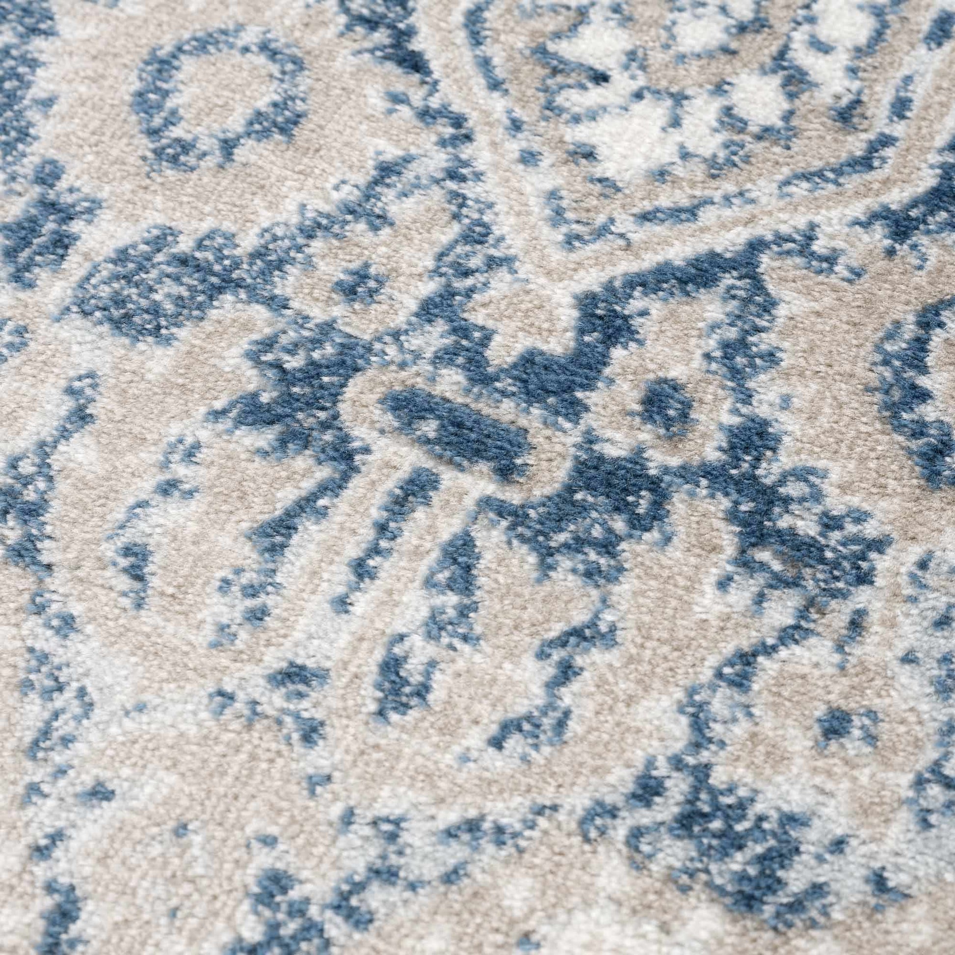 Amir Blue Medallion Area Rug