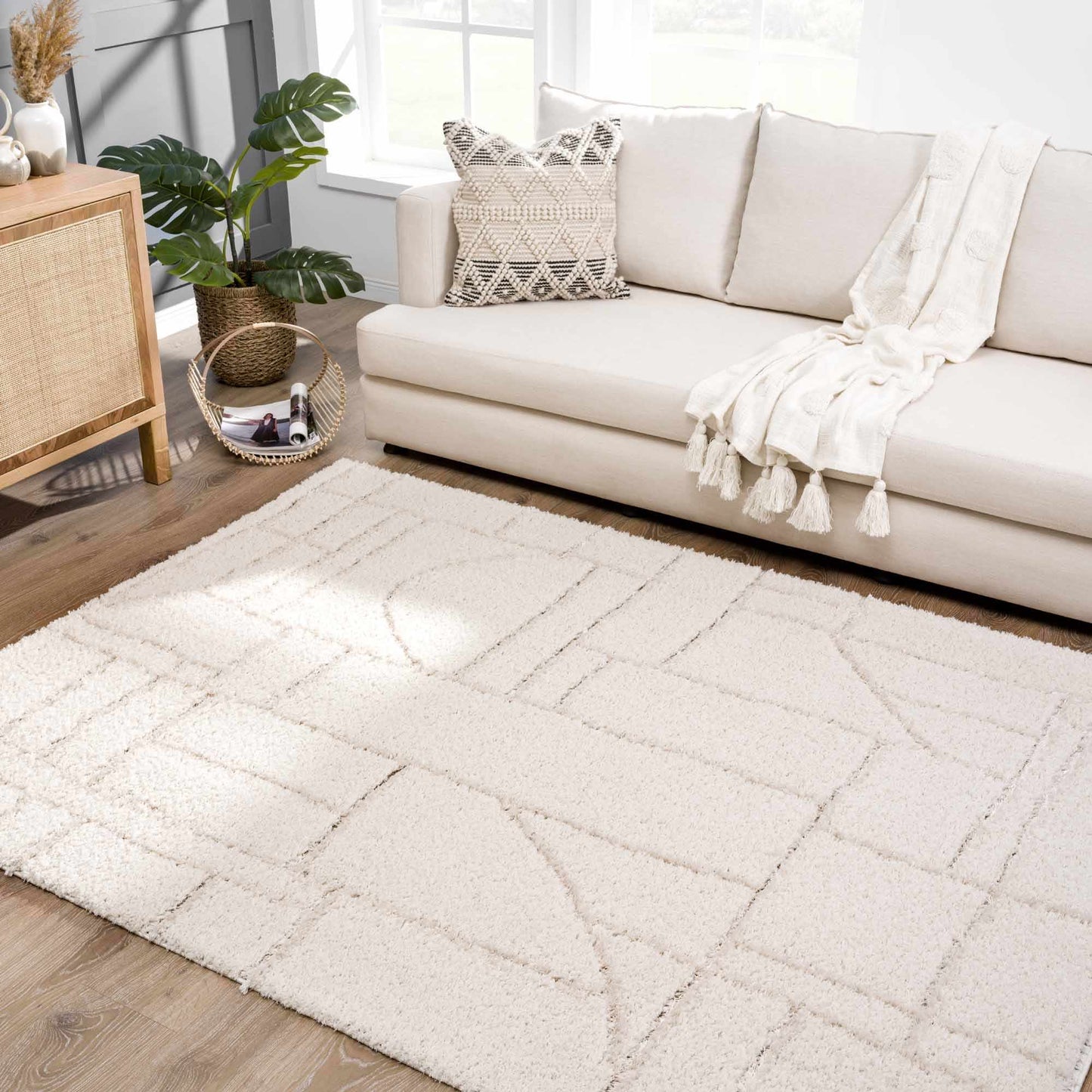 Andia Cream Area Rug - Clearance