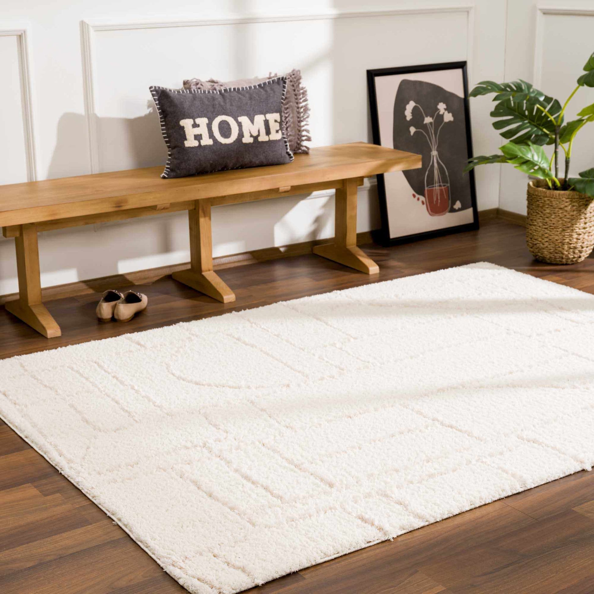 Andia Cream Area Rug - Clearance