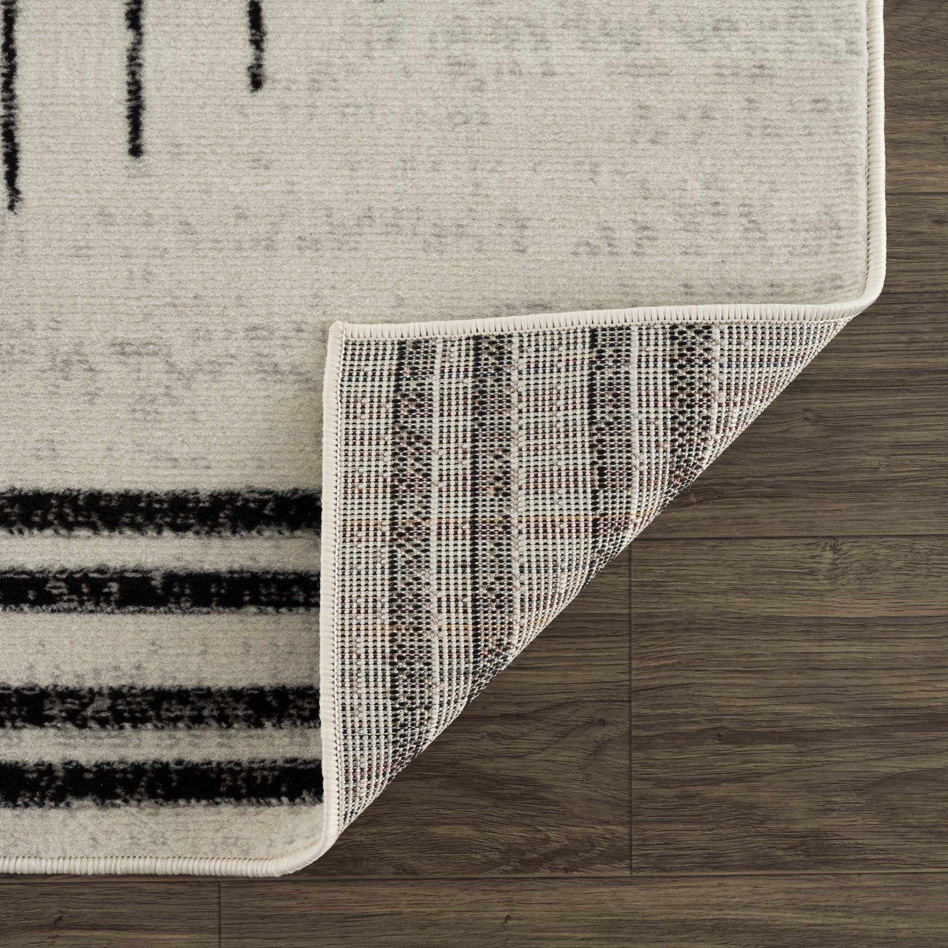 Angus Black&White Geometric Area Rug