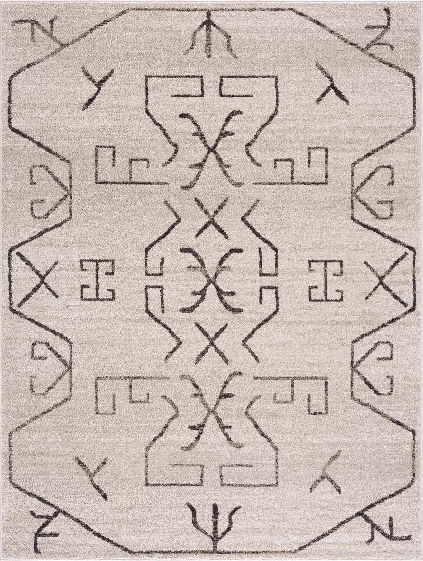 Azzan Black Tribal Area Rug - Limited Edition