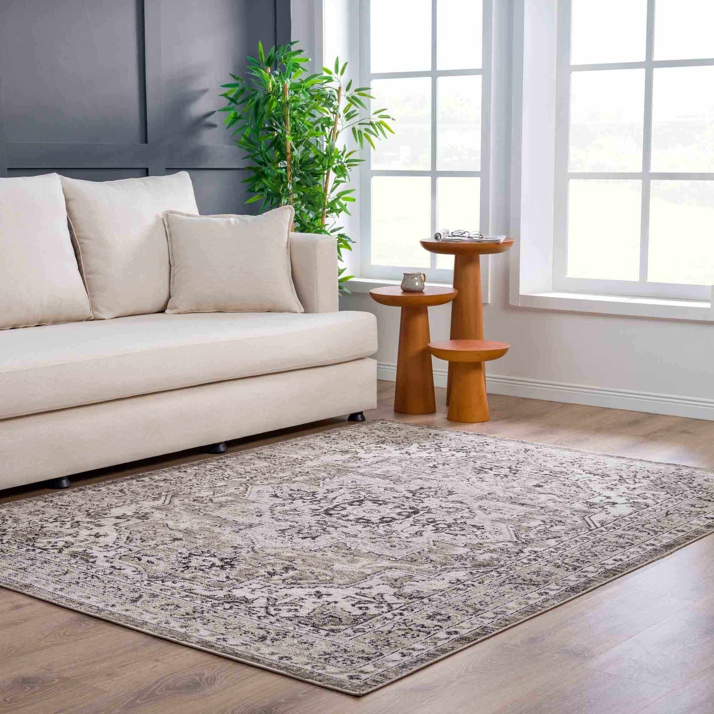 Albie Beige Area Rug - Clearance