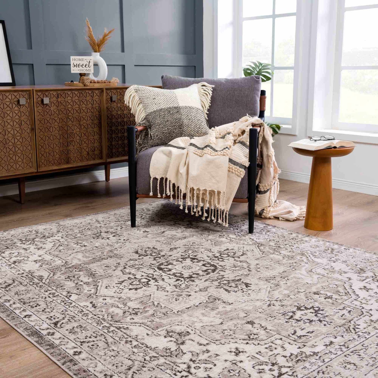 Albie Beige Area Rug - Clearance