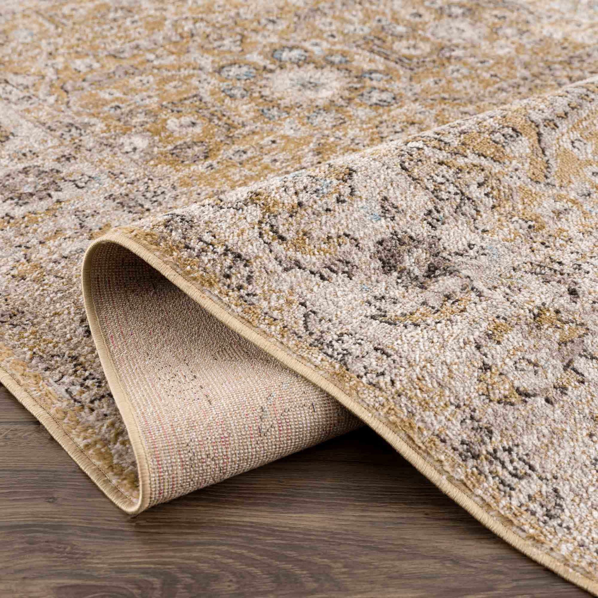 Anana Gold & Beige Area Rug - Clearance