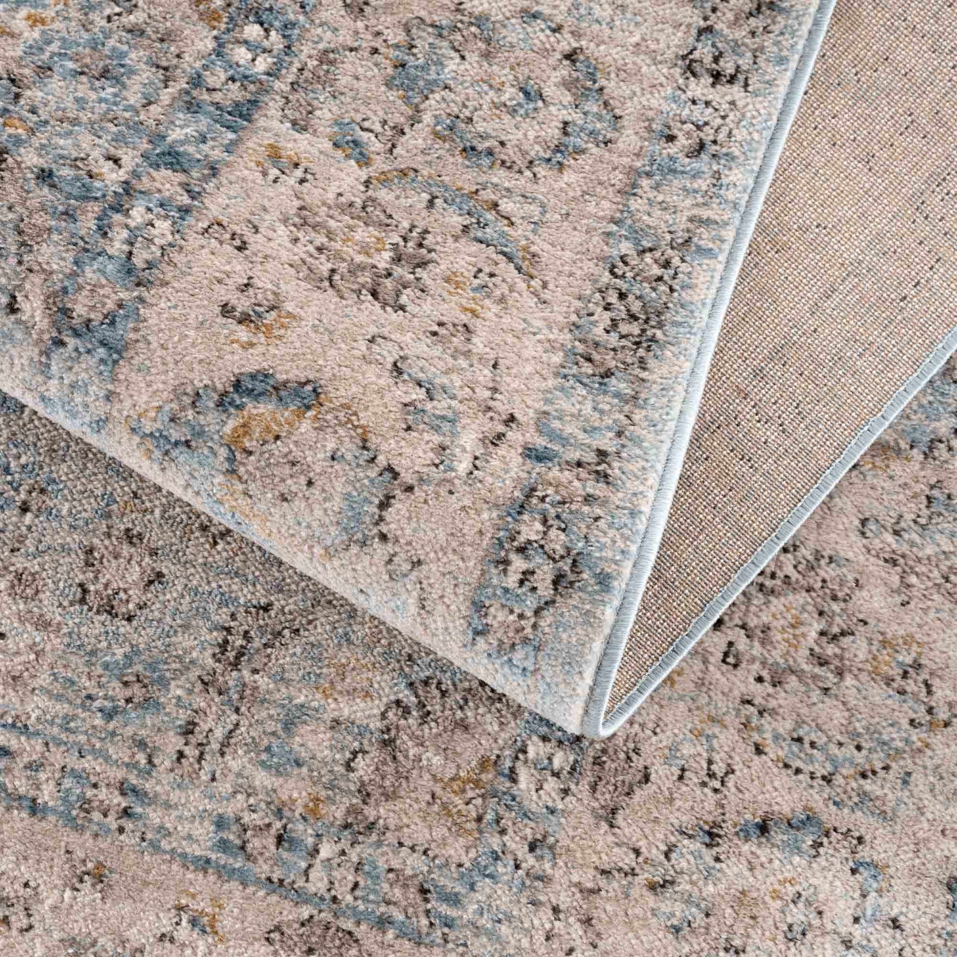 Anana Silver Blue & Beige Area Rug - Clearance