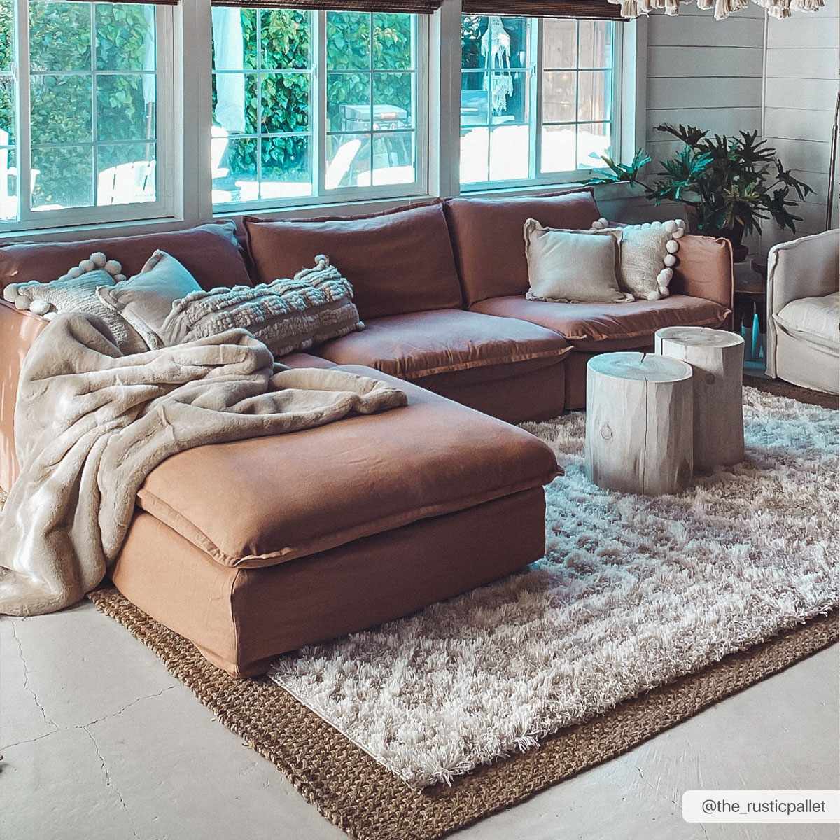 Prompton Cream Plush Area Rug