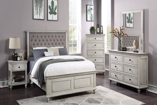 Poundex Contemporary Elegant Look Dresser Mirror in Gray - F5472