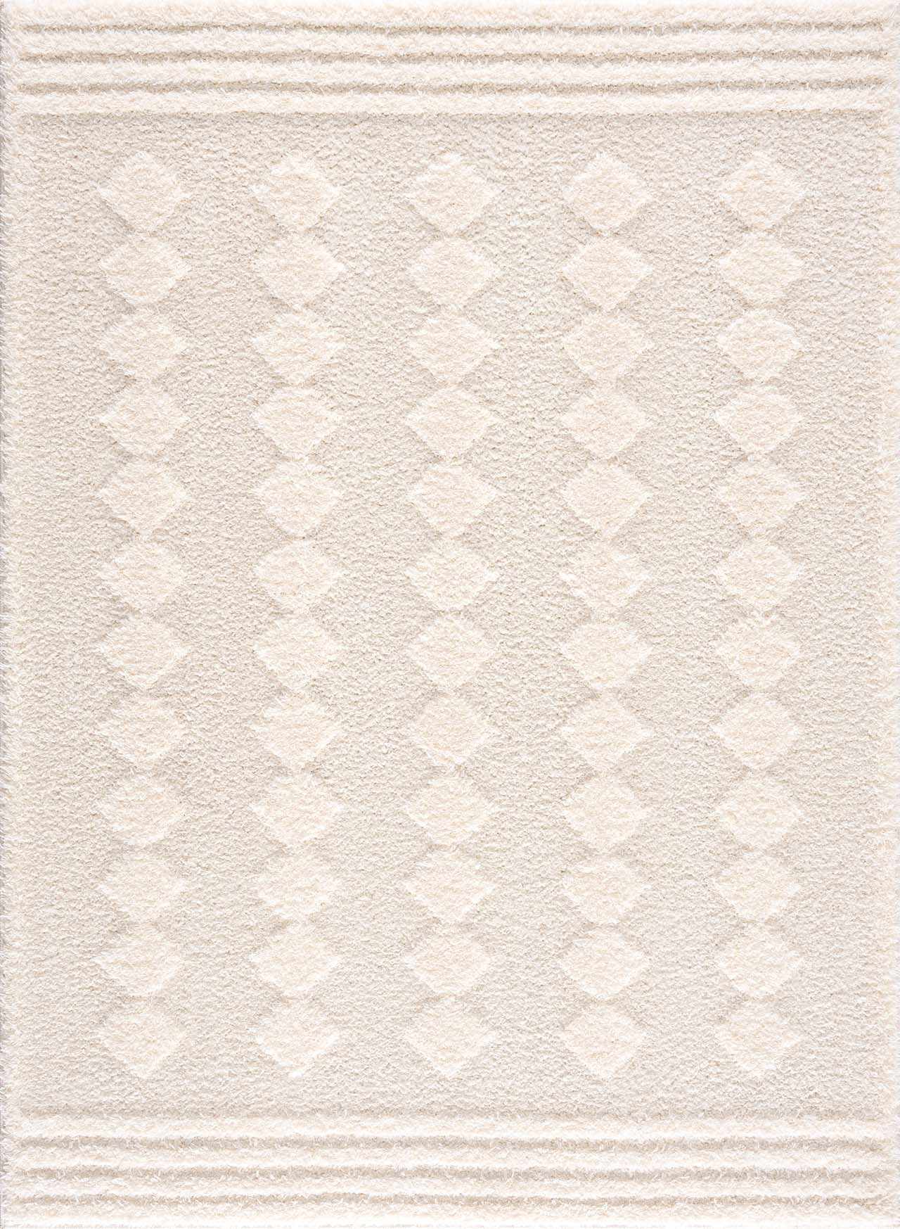 Hija Cream High-Low Area Rug