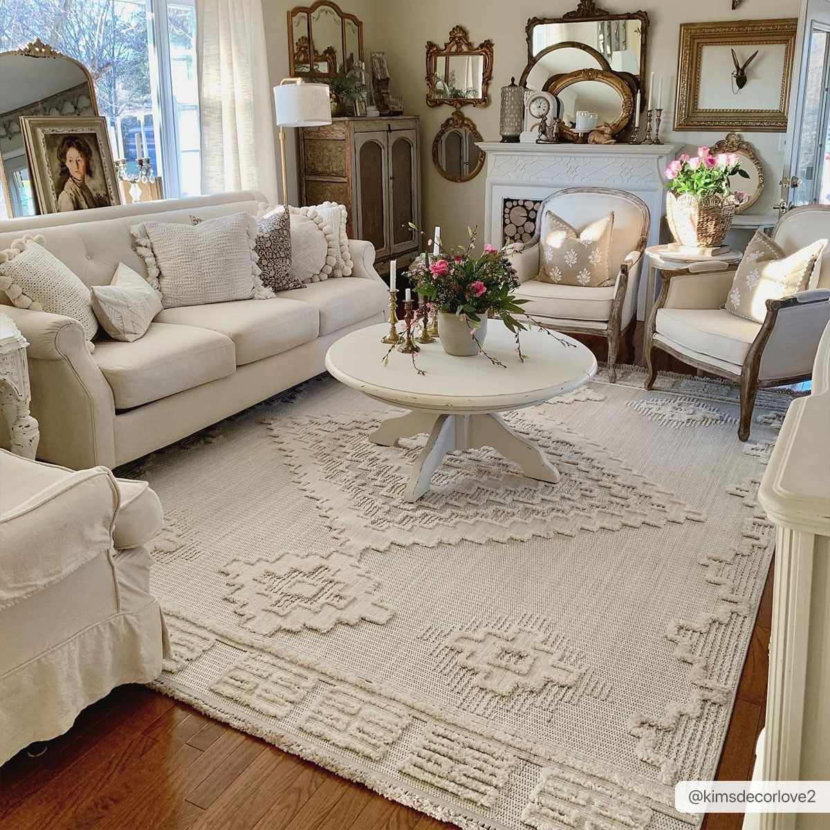 Rosales Cream High&Low Area Rug