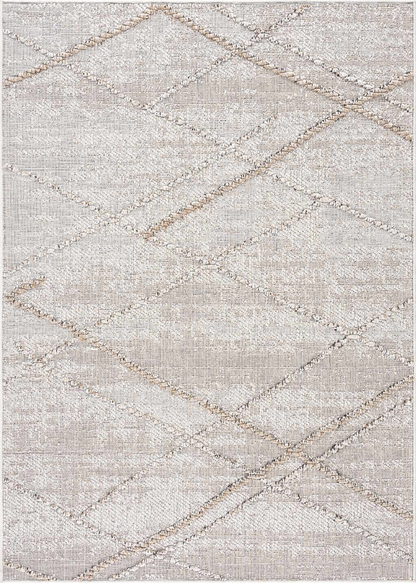 Baqer Bone & Tan Textured Performance Rug - Limited Edition