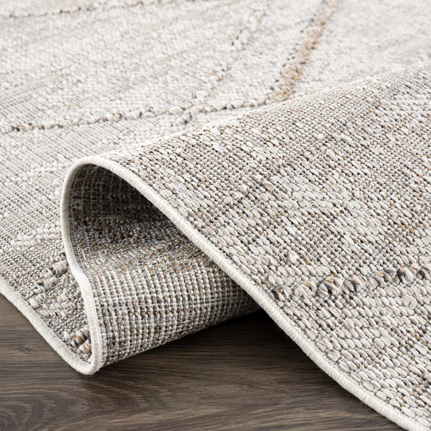 Baqer Bone & Tan Textured Performance Rug - Limited Edition