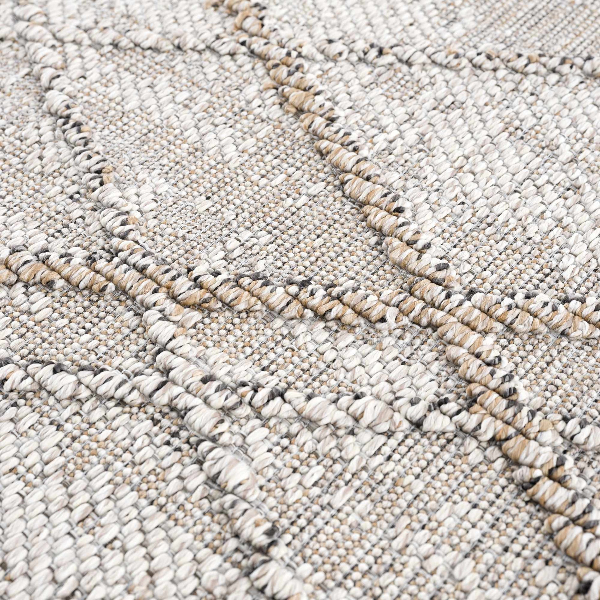 Baqer Bone & Tan Textured Performance Rug - Limited Edition