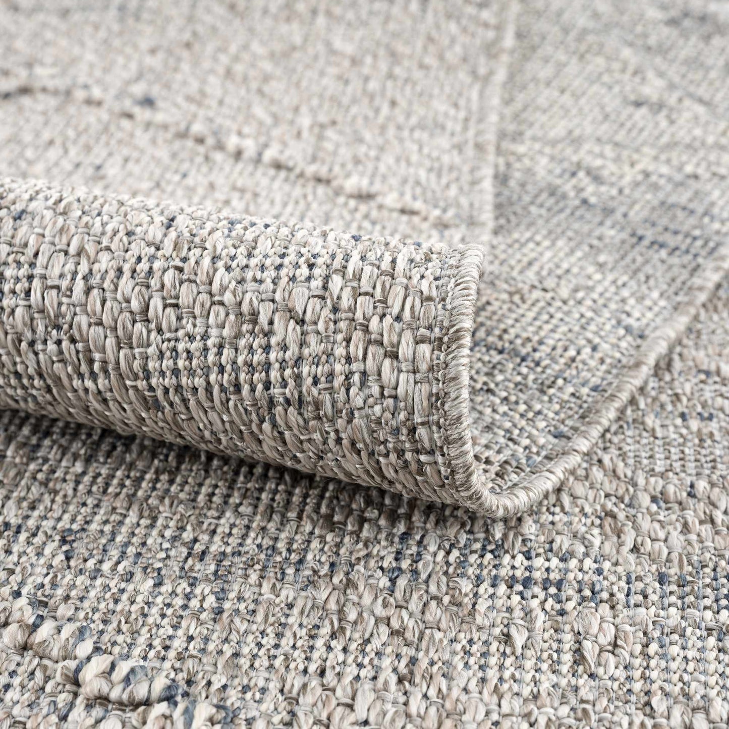 Baqer Taupe & Gray Textured Performance Rug - Limited Edition