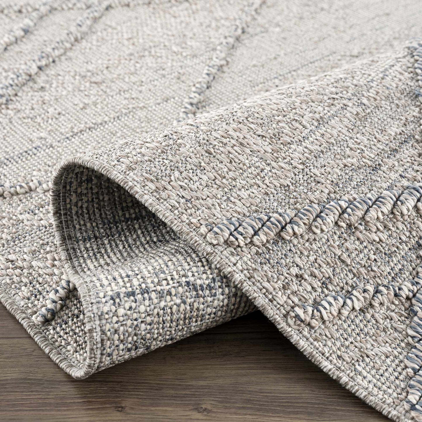 Baqer Taupe & Gray Textured Performance Rug - Limited Edition