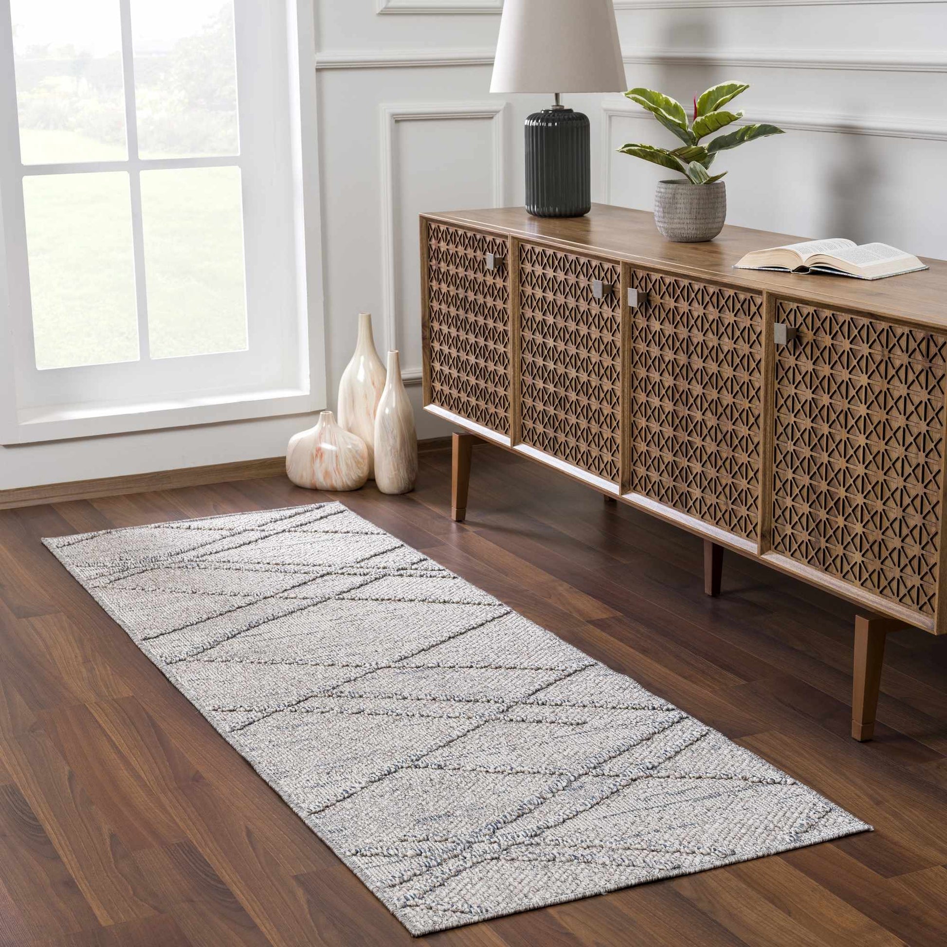 Baqer Taupe & Gray Textured Performance Rug - Limited Edition