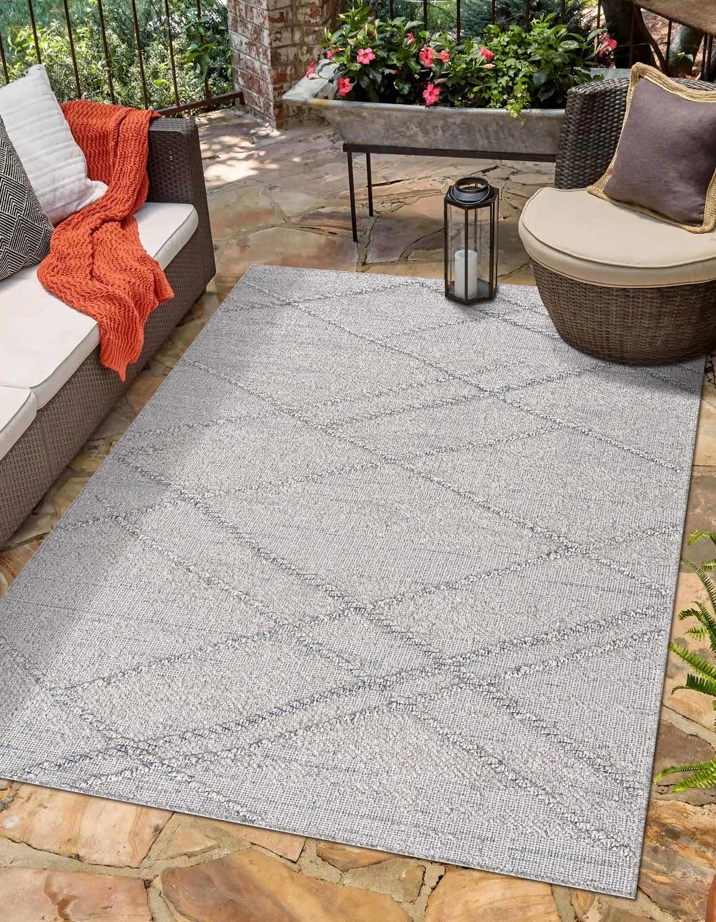 Baqer Taupe & Gray Textured Performance Rug - Limited Edition