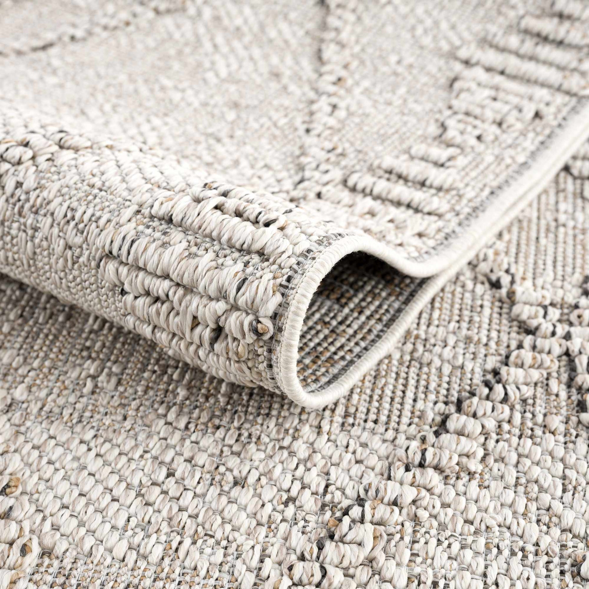 Nyla Bone Textured Performance Rug - Clearance