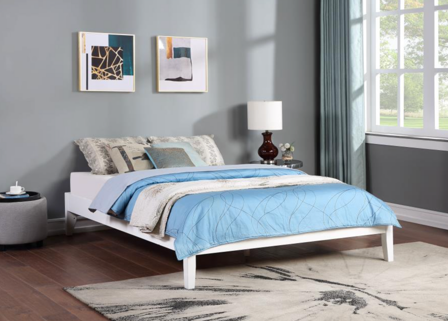 Hounslow Universal Queen Platform Bed in White