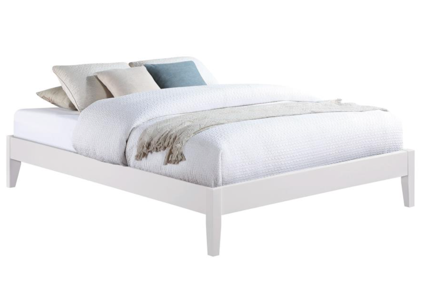 Hounslow Universal Queen Platform Bed in White