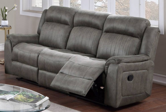 Moore Plush Leatherette Motion Sofa & Loveseat Set