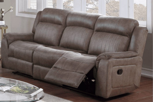 Moore Plush Leatherette Motion Sofa