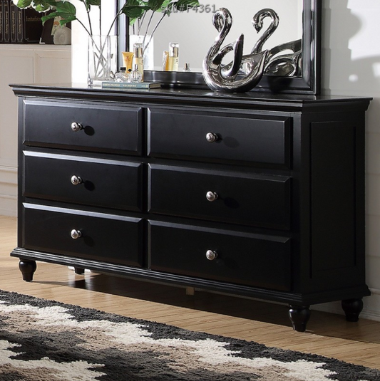 Jenny Farmhouse Style 6-Drawer Dresser