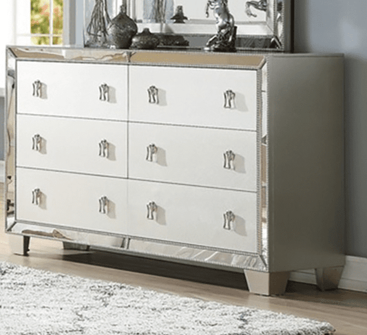 Dali 6-Drawer Mirrored Dresser