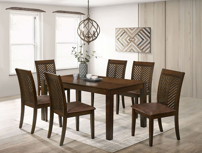 Garnett 5-Piece Solid Wood Dining Set - Walnut