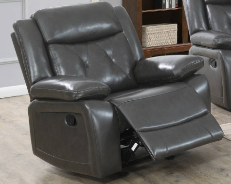 Walther Transitional Leather Gel Motion Sofa