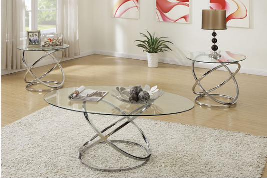 Swirl 3 Piece Accent Table Set