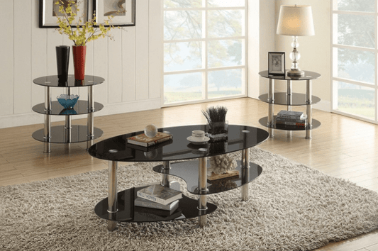 Modern Tri-Level 3-Piece Accent Table Set