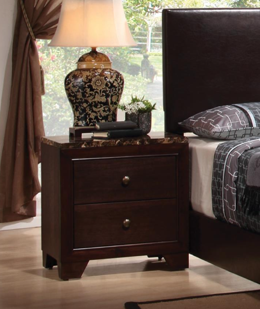 Conner 2-drawer Rectangular Nightstand Cappuccino Set of 2