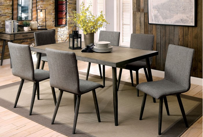 Vilhelm Mid-Century Modern Dining Set - Gray