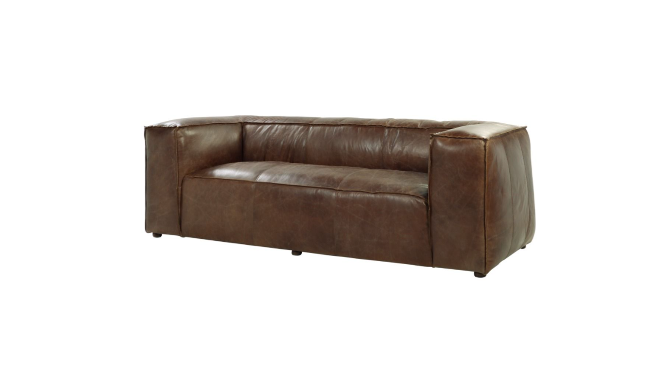 ACME Brancaster Sofa - 53545 - Retro Brown Top Grain Leather