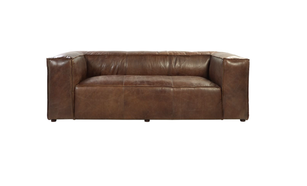 ACME Brancaster Sofa - 53545 - Retro Brown Top Grain Leather