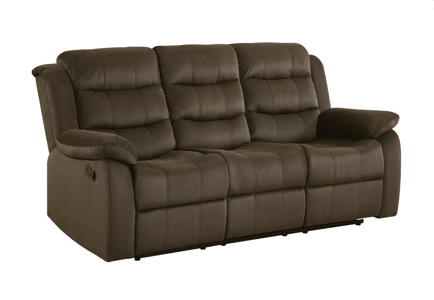 Rodman Pillow Top Arm Motion Sofa & Loveseat Set - Olive Brown